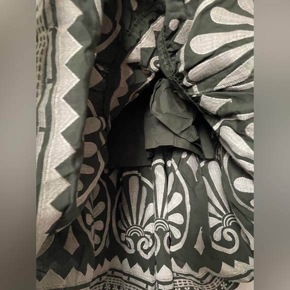 Elie Tahari Maxi Dress Women 6 Boho Embroidered Kalamata Fairy Belted Tiered NWT - Picture 8 of 16